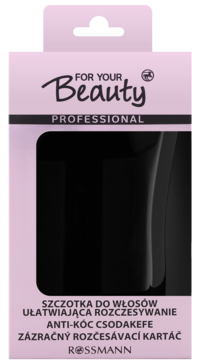 FOR YOUR BEAUTY Professional ,szczotka do włosów, nieciągnąca, mała, różne rodzaje,przód