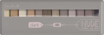 LOVELY Make Up Kit ,paleta cieni do powiek, Dark Nude,przód