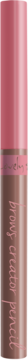 Lśniące tło z gradientem różowego złota i brązu, idealne dla kredki do brwi Lovely Brows Creator.