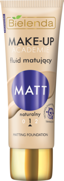 BIELENDA Make-Up Academie Matt,fluid matujący, nr 1 Naturalny,przód