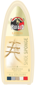 BUFALO Express ,gąbka do pielęgnacji obuwia, bezbarwna,przód