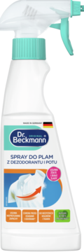 DR. BECKMANN Original ,spray do plam z dezodorantu i potu,przód