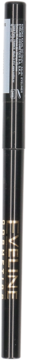 Czarna kredka do oczu Golden Rose w cylindrycznej tubce, ze złotym napisem, widok całej stojącej.