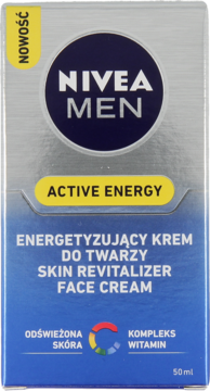 NIVEA MEN Active Energy ,energetyzujący krem do twarzy,przód