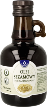 OLEOFARM ,olej sezamowy, nierafinowany,przód