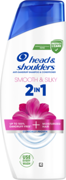 HEAD & SHOULDERS Smooth & Silky ,szampon do włosów, 2w1, przeciwłupieżowy,przód