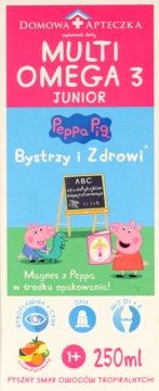 DOMOWA APTECZKA,syrop, Multi Omega-3 Junior, suplement diety,przód