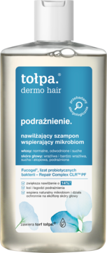 TOŁPA Dermo Hair Podrażenienie.,szampon do włosów, nawilżający, kojący podrażnienia,przód