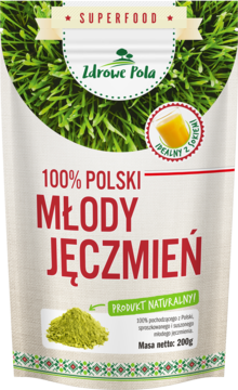 ZDROWE POLA SuperFood ,100% sproszkowanej trawy z polskiego młodego jęczmienia,przód