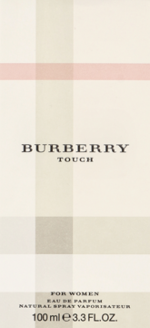 Burberry Touch woda perfumowana dla kobiet, opakowanie w klasyczną beżową kratę Burberry, 100 ml.