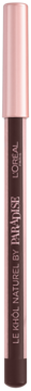 Kredka do oczu L'Oreal Le Khol by Paradise, brązowy korpus, metaliczna różowozłota nakrętka, pionowo.