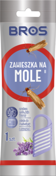 BROS ,zawieszka do zwalczania moli odzieżowych, Lawenda,przód
