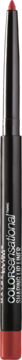 Kremowa konturówka Color Sensational Shaping Lip Liner, różowa końcówka, czarny korpus, widok z przodu.