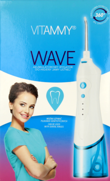 VITAMMY ,akumulatorowy irygator do higieny jamy ustnej,przód