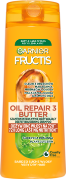 GARNIER FRUCTIS Oil Repair 3 ,szampon do włosów, wzmacniający, intensywne odżywienie,przód