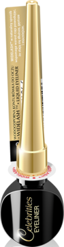 Czarno-złoty wodoodporny eyeliner Celebrities Liquid Eyeliner z Widelash™, pionowy widok z przodu.
