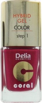 DELIA COSMETICS ,lakier do paznokci, nr 21 Fuksja,przód