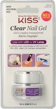 KISS ,żel UV/LED bezbarwny,przód