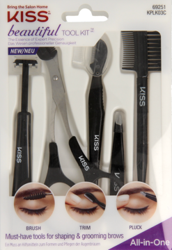 KISS ,zestaw profesjonalnych narzędzi do stylizacji brwi,przód