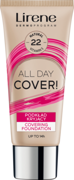 LIRENE All Day Cover! ,podkład do twarzy, kryjący, 22 Naturalny,przód