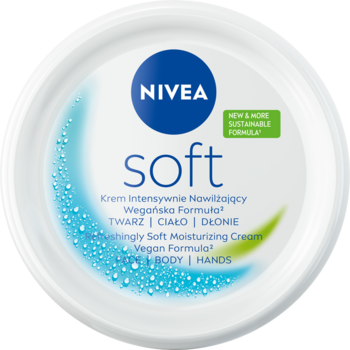 NIVEA Soft ,krem uniwersalny, nawilżający,przód