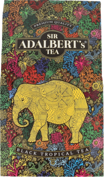ADALBERT'S TEA,herbata czarna, liściasta, tropikalna,przód