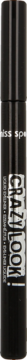 Czarny eyeliner Swiss Sport Crazy Me z aplikatorem 2w1, pionowy widok z przodu produktu.