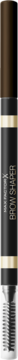 Max Factor Brow Shaper Deep Brown, zbliżenie na brązowe opakowanie kredki do brwi z czarną etykietą i złotymi paskami.