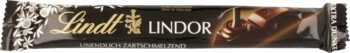 Ciemna czekolada Lindt Lindor 38g z rozpływającym się nadzieniem, widok z przodu opakowania.