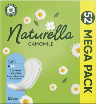 NATURELLA Camomile ,wkładki higieniczne, zapachowe, Light,przód