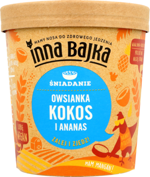 INNA BAJKA ,owsianka kokos i ananas,przód