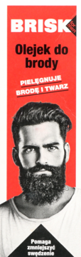 BRISK,olejek do brody, pielęgnujący,przód