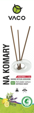 VACO bukowe patyczki zapachowe Na Komary w białej podstawie, z lawendą i cytryną. Odstraszają owady.