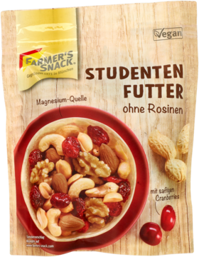 FARMER'S SNACK ,mieszanka studencka bez rodzynek,przód