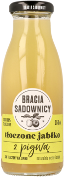 BRACIA SADOWNICY ,sok, tłoczone jabłko z pigwą,przód