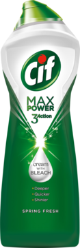 CIF Max Power 3 Action,mleczko z wybielaczem, Spring Fresh,przód