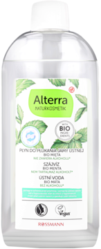 ALTERRA ,płyn do płukania jamy ustnej, Mięta,przód