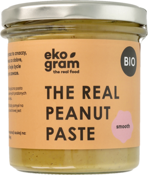 EKOGRAM BIO ,pasta z orzechów ziemnych, organiczna,przód