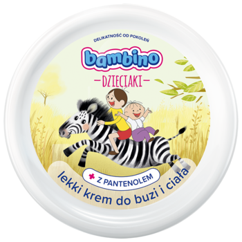 BAMBINO Dzieciaki ,krem do buzi i ciała, lekki, z pantenolem,przód