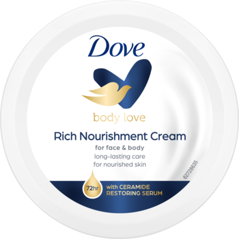 DOVE Body Love ,krem do ciała, intensywnie nawilżający,przód