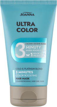JOANNA Ultra Color ,odżywka do włosów, koloryzująca, Chłodne Odcienie Blond, niebieska,przód