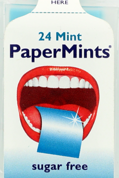 PAPERMINTS ,miętowe listki odświeżające,przód
