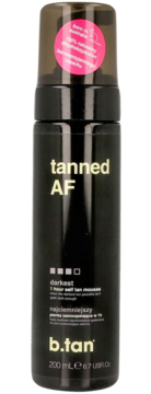 B.TAN Tanned AF ,pianka samoopalająca w 1h, najciemniejszy,przód