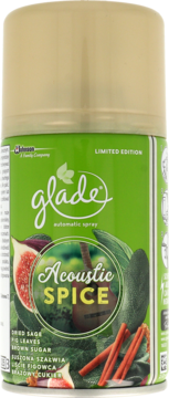 GLADE Automatic Spray ,zapas do automatycznego odświeżacza powietrza, Acoustic Spice,przód