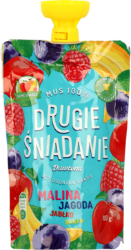 DAWTONA,mus, Malina, Jagoda, Jabłko, Banan, bez cukru,przód