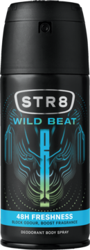 STR8 Wild Beat ,dezodorant w sprayu, 48h, dla mężczyzn,przód