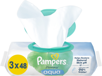 PAMPERS Harmonie Aqua,chusteczki nawilżane,kompozycja-2