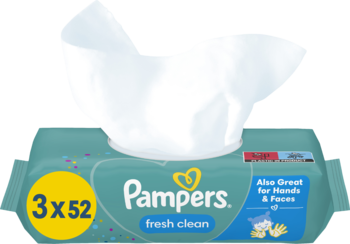 PAMPERS Fresh Clean ,chusteczki nawilżane dla dzieci,kompozycja-2