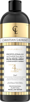 CHRISTIAN LAURENT Pour La Beaute ,płyn micelarny, profesjonalny, oczyszczający, z kompleksem 4 herbat, 3w1,przód