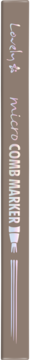 Rozmyty, pionowy pisak do brwi z innowacyjnym mikro grzebieniem, w odcieniach brązu.